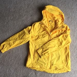 LL Bean Raincoat - Fleece lining, hooded, zippers
